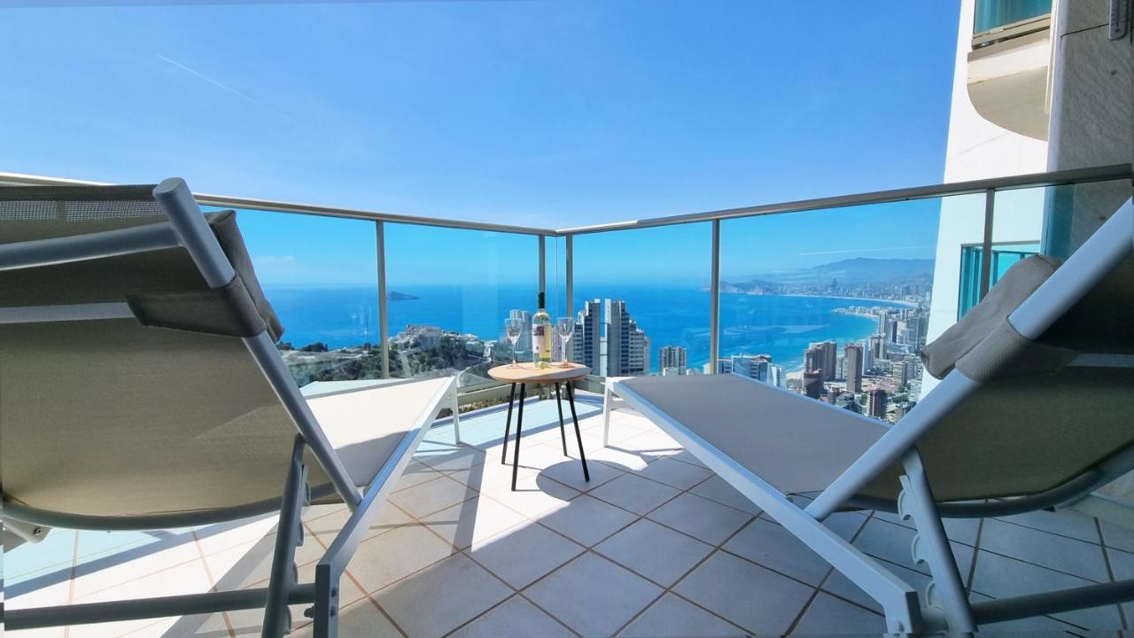 Ferienwohnung Skyline 31 Terraza Privada Con Vistas Al Mar Benidorm Exterior foto