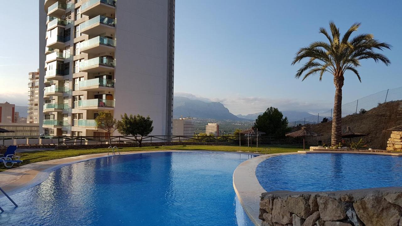 Ferienwohnung Skyline 31 Terraza Privada Con Vistas Al Mar Benidorm Exterior foto